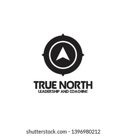 True North Compass Logo Icon Design