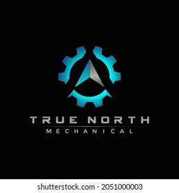 True North Mechanical Logo Vector for your company or business