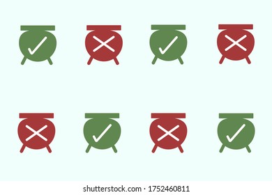 True on the green chair can sit . False on the red chair can't sit to prevent the spread of covid-19 virus.