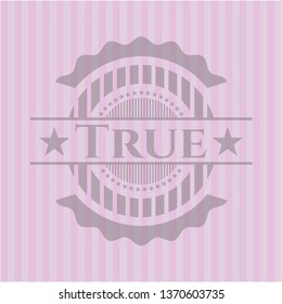 True pink emblem