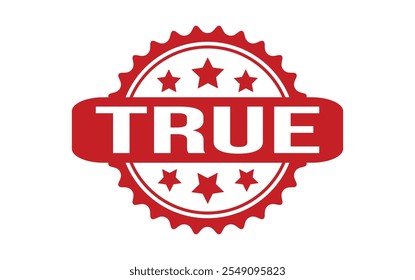 True Rubber Stamp Seal Vector