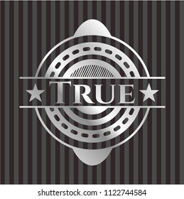 True silvery emblem