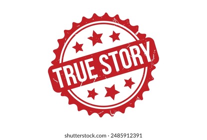 In: True Story Stamp. Red True Story Gummi Grunge Stempel