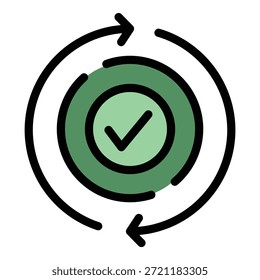Ícone de relação de confiança verdadeira. Contorno Verdadeiro ícone de vetor de relação de confiança para web design isolado no fundo branco cor plana