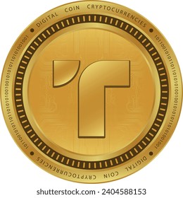 true usd-tusd cryptocurrency illustrations on abstract background. 3d illustrations.