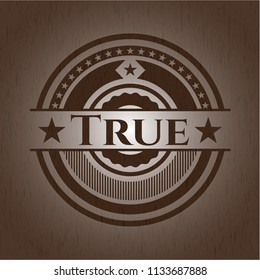 True wood emblem. Retro