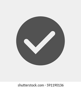True, yes icon. Vector illustration