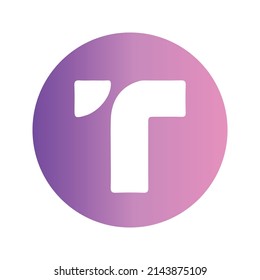 Icono de token de criptodivisa TrueUSD. Símbolo TUSD. Icono de vector criptodivisa. Ilustración de vector plano - Vector