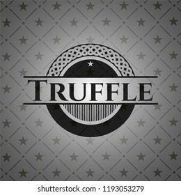 Truffle black emblem. Vintage.