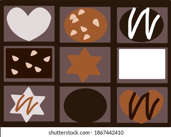 Truffle chocolate in a box
