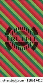 Truffle christmas style badge..
