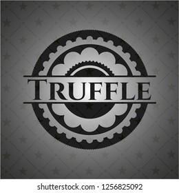 Truffle dark icon or emblem