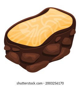 Truffle icon cartoon vector. Truffle mushroom. Cooking fungi