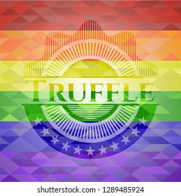 Truffle lgbt colors emblem 