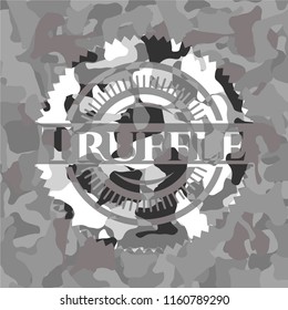 Truffle on grey camo pattern