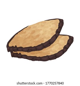 Truffle vector icon.Cartoon vector icon isolated on white background truffle.