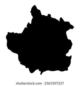 Trujillo state map, administrative division of Venezuela.