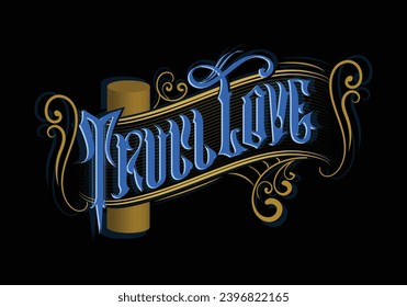 TRULY LOVE lettering custom design style