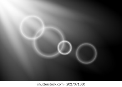 Capa vectorial png verdaderamente transparente con rayos solares o efecto luminoso de rayos aislados ilustración