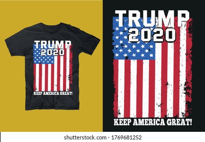 Trump 2020 keep america great!-t shirt design svg