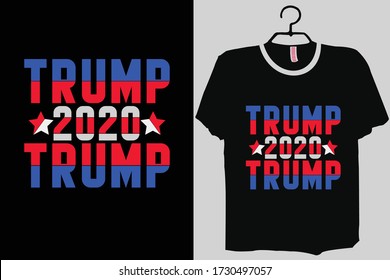 Trump 2020 shirt, Trump stacked, Election 2020, USA, America, cut files, vector
