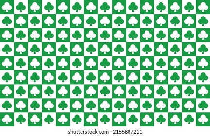 Trump clover symbol vector background.