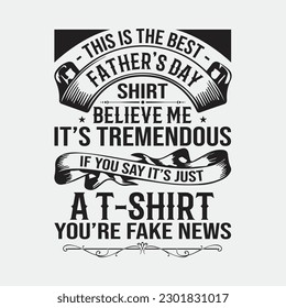 Trump Fathers Day from Daughter Son Gift Black T-Shirt