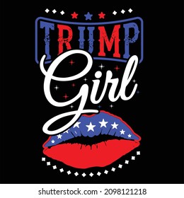 Trump girl t shirt design