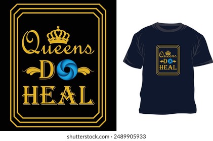 Trump Queen Custom Typography T-shirt design