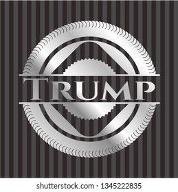 Trump silver shiny emblem