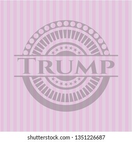 Trump vintage pink emblem