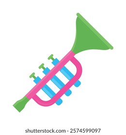 trumpet baby toy isolated icon