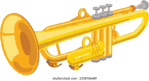 The trumpet is a brass instrument that plays the mid-high range. It is used in brass band, orchestra and jazz.