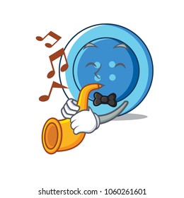 With trumpet clothing button character cartoon