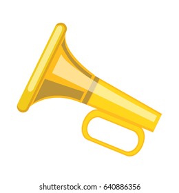 trumpet flat icon