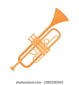trumpet golden design vector isolated