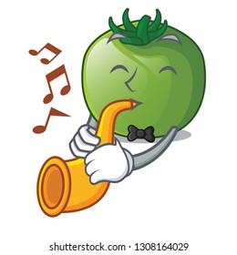 With trumpet green tomato obove the character table