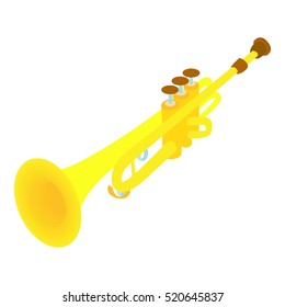 Trumpet icon. Cartoon illustration of trumpet vector icon for web