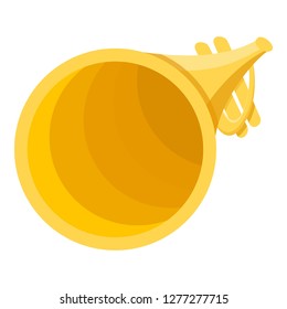 Trumpet icon. Cartoon of trumpet vector icon for web design isolated on white background