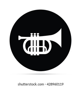 Trumpet Icon Circle Icon