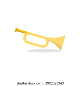 trumpet icon of color style design vector template