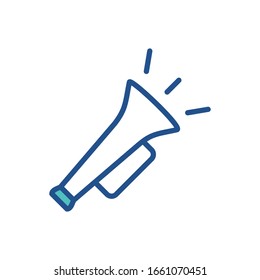 trumpet icon design, flat style icon collection