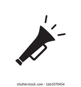 trumpet icon design, flat style icon collection