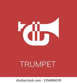  Trumpet icon. Editable  Trumpet icon for web or mobile.