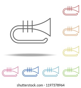 trumpet icon. Elements of Web in multi colored icons. Simple icon for websites, web design, mobile app, info graphics