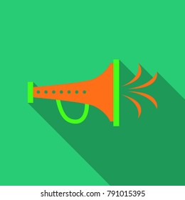 Trumpet Icon in flat style