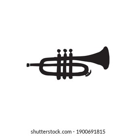 trumpet icon with hand drawn style