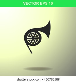 Trumpet icon. Illustration for business.
