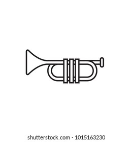 trumpet icon illustration isolated vector sign symbol