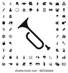 Trumpet icon illustration isolated vector sign symbol